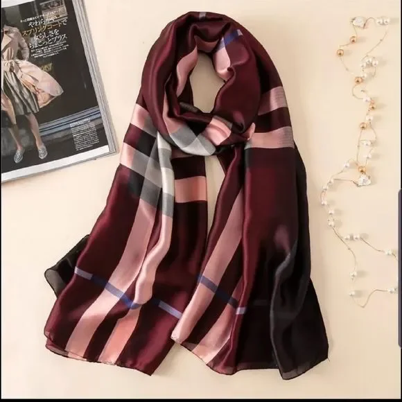 Miss Bella - Brown Women Long Shawl Wrap Scarves - Picture 2 of 4